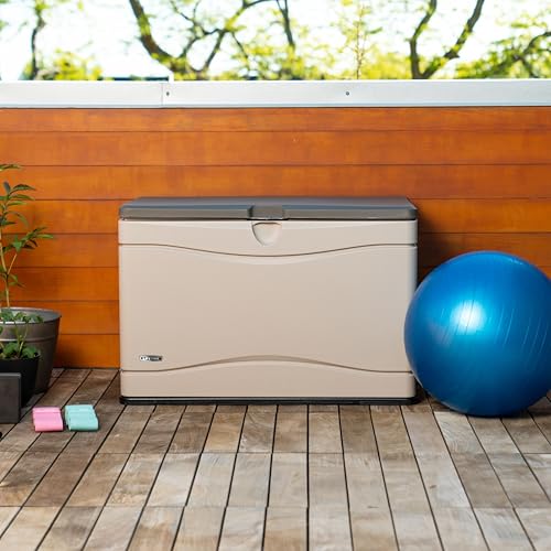 Extra Large Deck Box, 130 Gallon, Desert Sand/Brown V622519