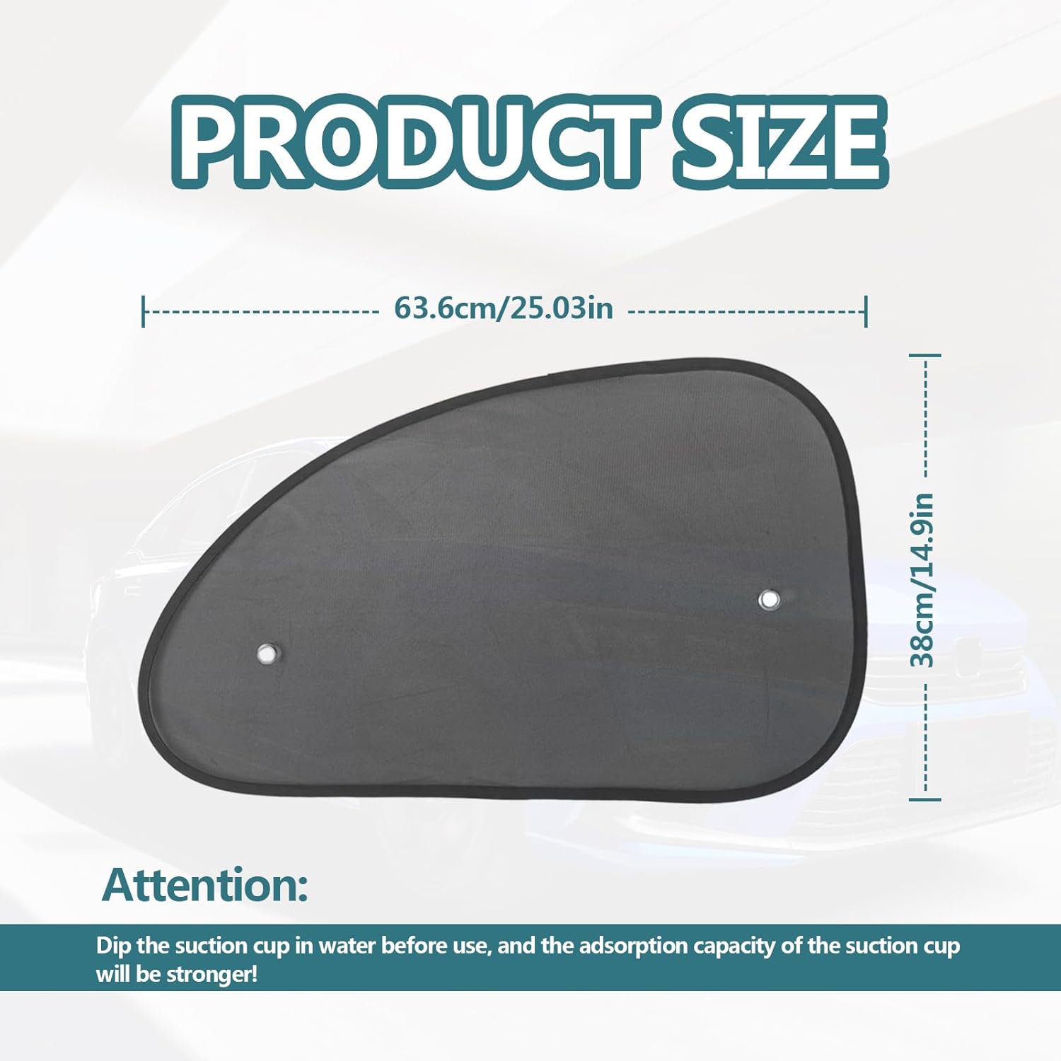 2PCS Universal Car Side Window Sun Shades W322