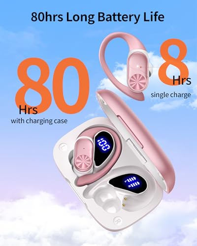 Wireless Earbuds with Charging Case, IPX7 Waterproof, 80hrs Playtime I710320
