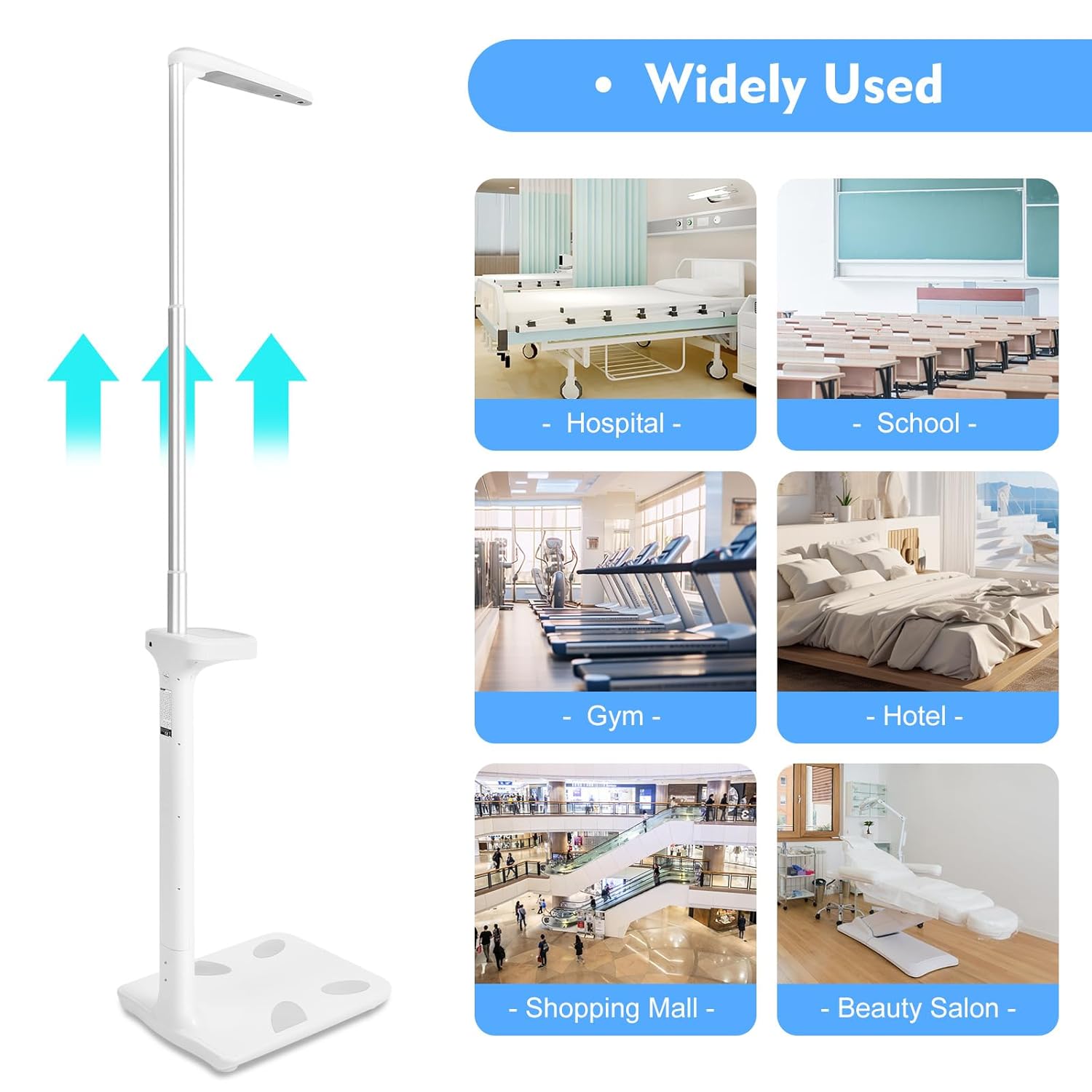 Medical Digital Scale for Body Weight and Height with BMI Display Q986804