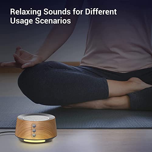 White Noise Sound Machine with 14 Soothing Sounds and Night Light for Sleeping K2083
