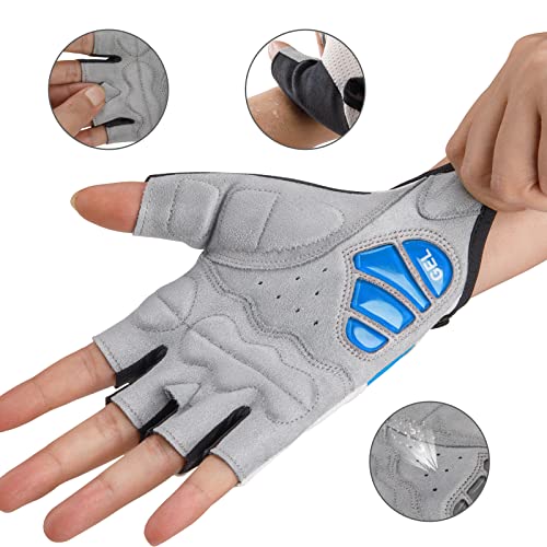 Cycling Gloves for Men Women - Anti Slip Shock Absorbing Padded for Road Mountain Bike K968501