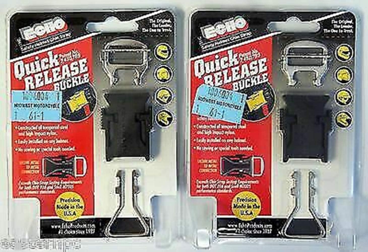 Motorcycle 2 Pcs Quick Release Buckle Helmet Chin Strap Lot of 2
