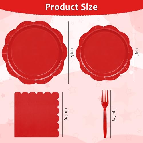 Ivory Paper Plates and Napkins Set for 50 Guests, Disposable Tableware with Utensils M509