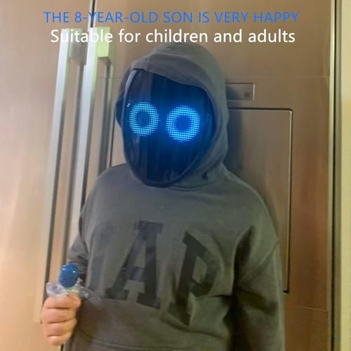 Programmable LED Face Mask for Halloween Costume B597941