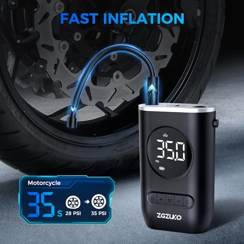 Portable Tire Inflator Air Compressor 150PSI Cordless Pump with Pressure Gauge I943
