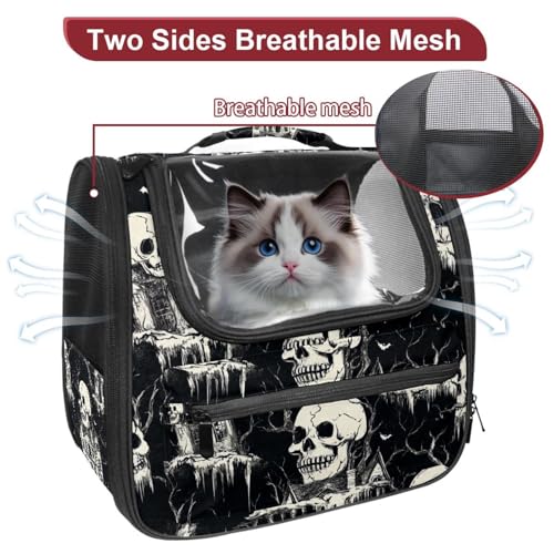 Halloween Cat Backpack Carrier, Breathable Bubble Pet Backpack R5452