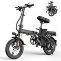 E14 E Bike Electric Bike for Adults 500W Motor, Folding Ebike 14" Adults Electric Bicycles, 48V 10Ah Removable Battery UL 2849 Certified, 30 Miles PAS Range, Mini E Bikes for Teens (E14 Black)