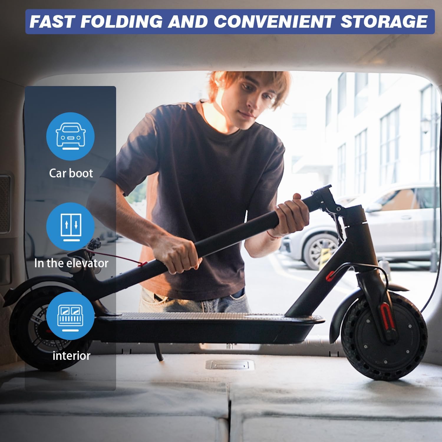 Electric Scooter for Adults, Portable Folding Commuting Scooter L509