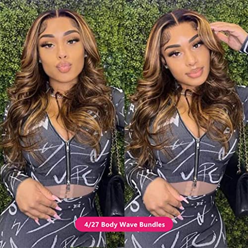 Ombre 4/27 Body Wave Human Hair Bundles V758