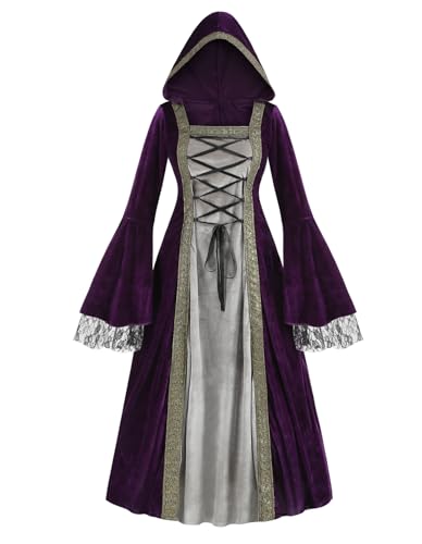 Medieval Tea Party Dress with Bubble Sleeves and Belt J695606