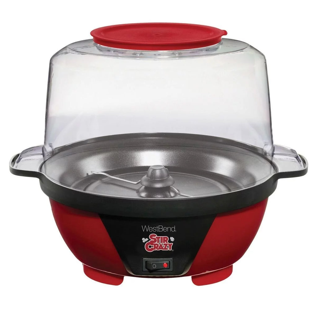 Popcorn Machine, Red, 6qt M52241