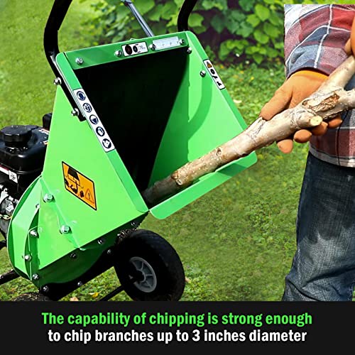 7HP Gas Wood Chipper 3 Inch Max Cutting Diameter U332458