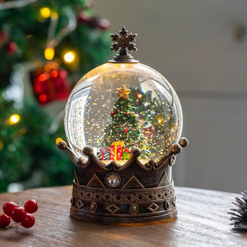 Nutcracker Snow Globe Lantern with Music and Timer Z50315