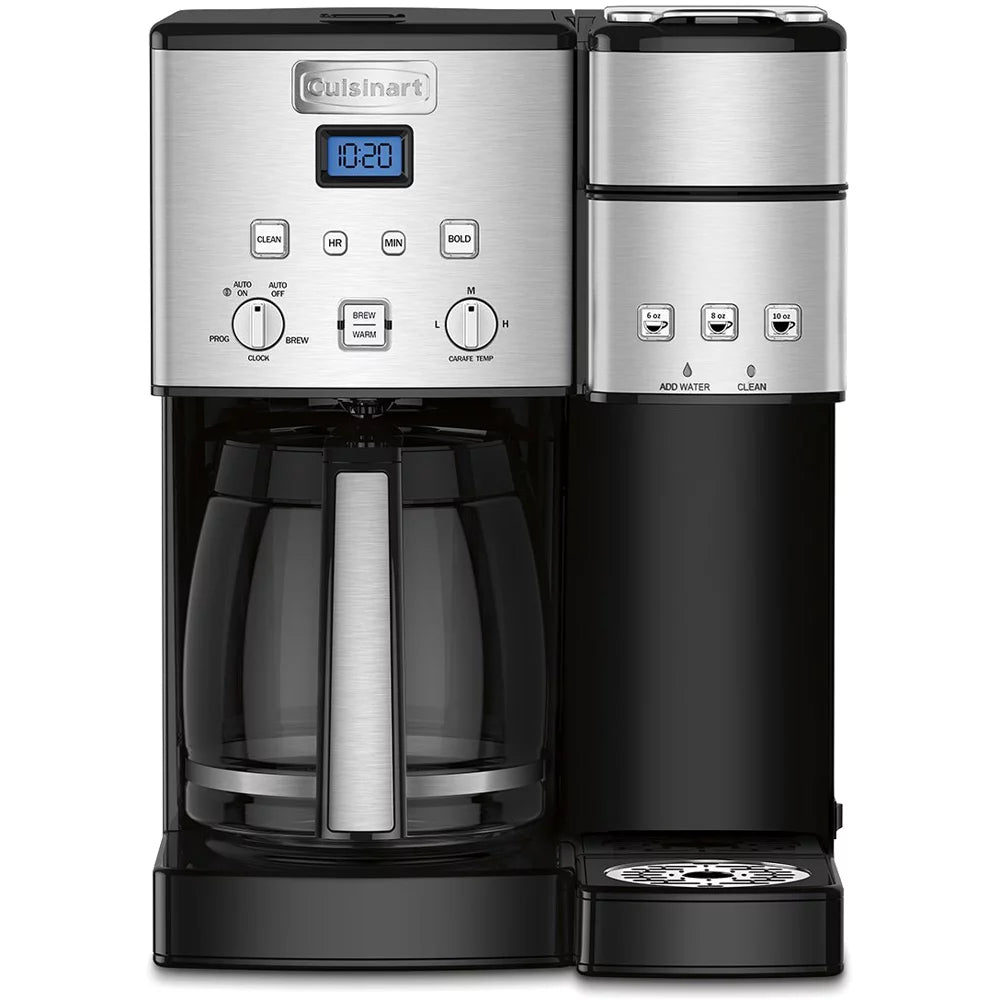 12-Cup Coffee Maker and Single-Serve Brewer with Milk Frother V665792