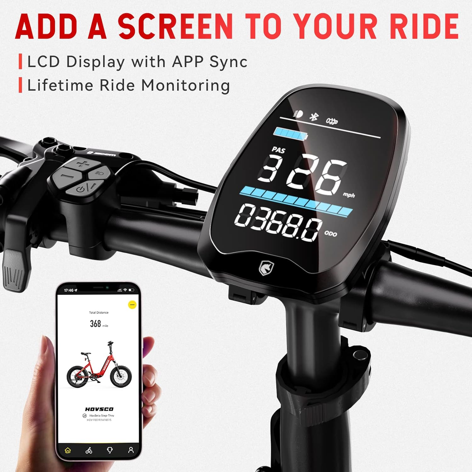 Foldable Electric Bike for Adults, 20'' Fat Tire, 750W Motor X70564