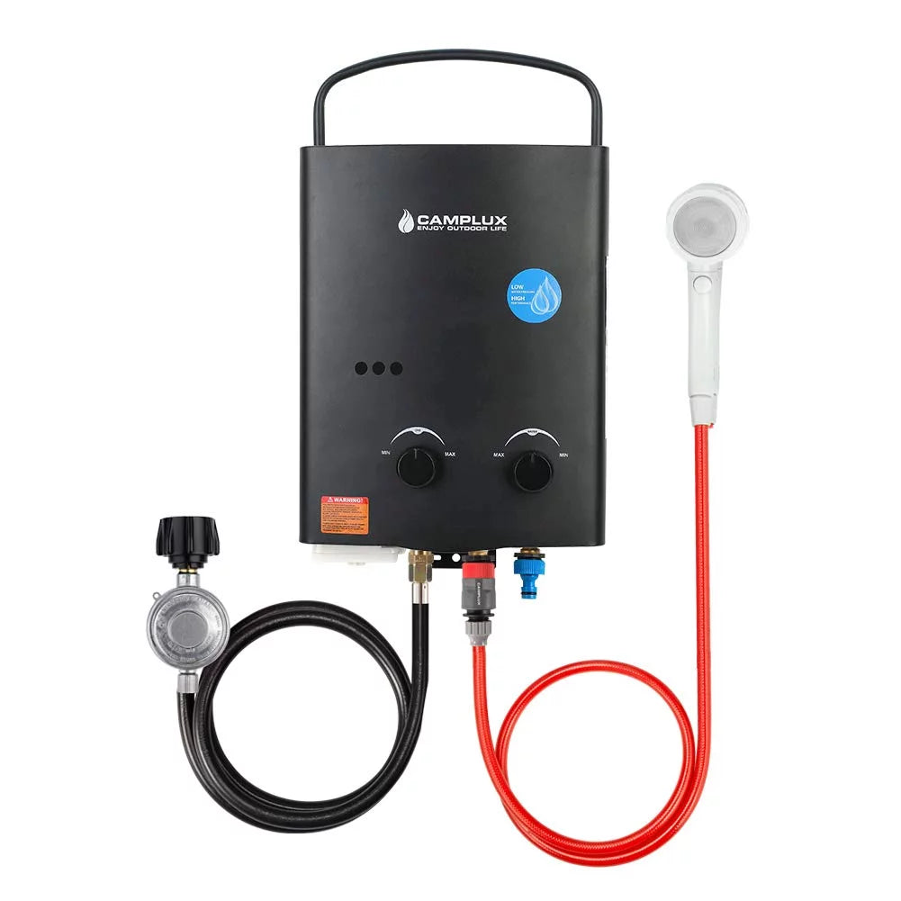 Camplux AY132B  Outdoor Propane Portable Tankless Water Heater with Portable Handle