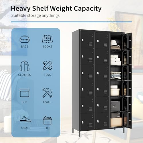 Steel Lockers for Employees, Lockable Storage Cabinet with Assembly X270