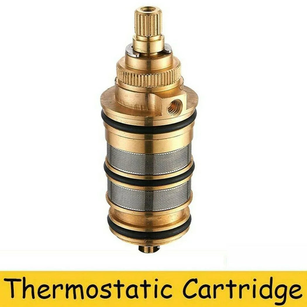 Yannee Brass Replacement Thermostatic Cartridge Shower Mixer Valve Bar Repair Kit,Thermostatic Shower Valve Cartridge