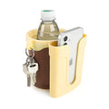 Accmor 3-in-1 Bike Cup Holder with Cell Phone Keys Holder, Bike Water Bottle Holders, Universal Bar Drink Cup Can Holder for Bicycles, Motorcycles, Scooters, Grey Green