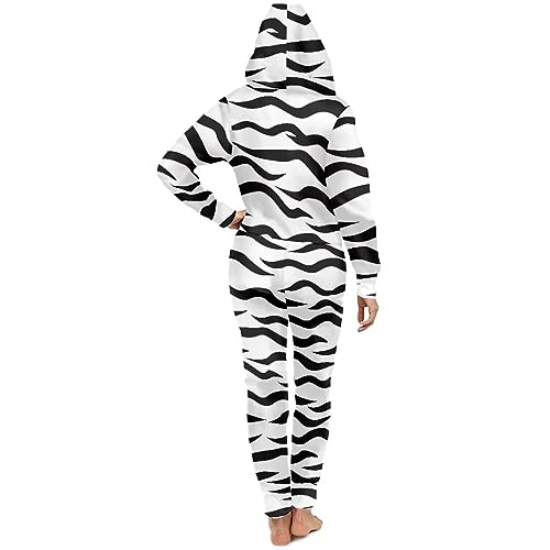 Adult Onesie Hooded One-Piece Pajama Zipper Jumpsuit for Men and Women I930