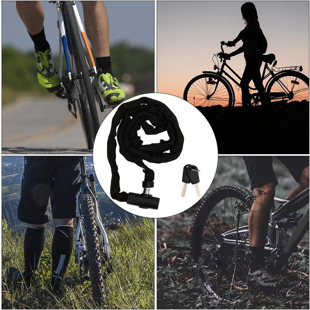 Heavy Duty Anti-Theft Bike Chain Lock, 1.2m H280