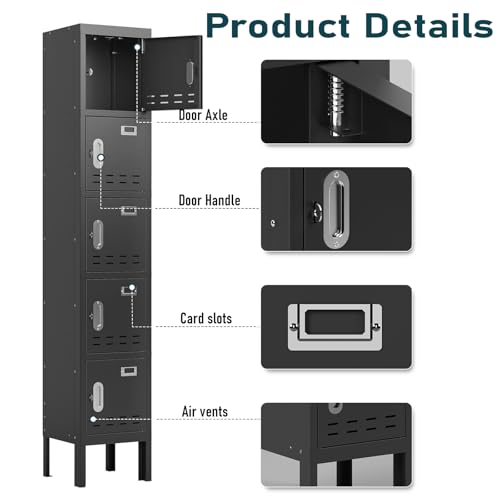 Metal Cabinet with Lockable Door for Office, Gym, School, Home A290