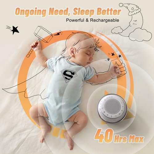 White Noise Machine with 35 Soothing Sounds and Nightlight K11976