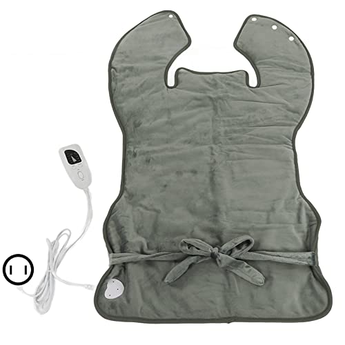 Heating Pad for Back Neck and Shoulders, Grey, Washable O279251