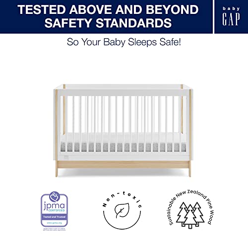 4-in-1 Convertible Crib, Bianca White/Natural A58351
