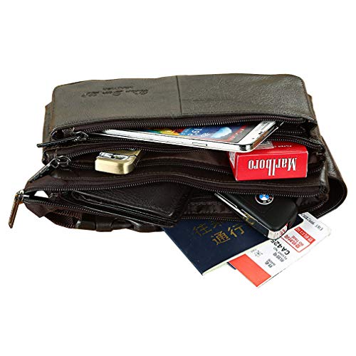 Leather Waist Bag for Travel Hiking Running M4534