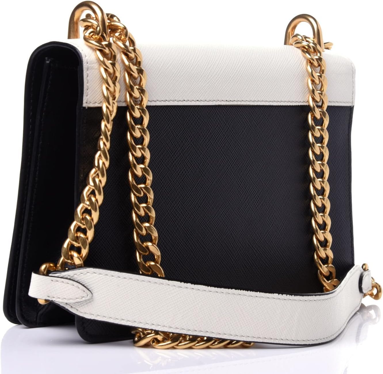 Saffiano Leather Chain Crossbody Bag X133