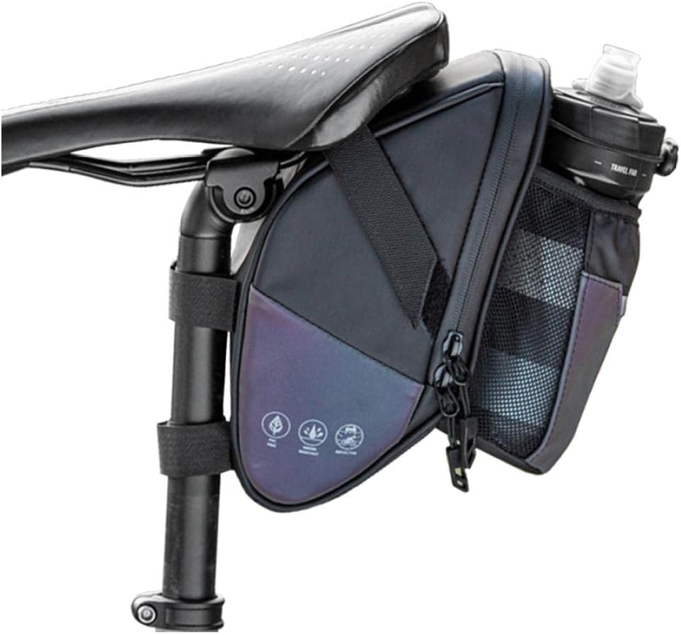 Bike Pouch Bicycle Saddle Bag Bike Bag Rainproof Cycling panniers Seatpost Reflective Rear Seat Bikepacking Bags
