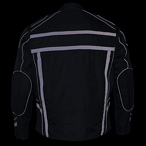 Men's Armored Textile Motorcycle Jacket O971835
