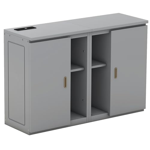 Wall Cabinet Bed with Storage and Bookcase Headboard F651615