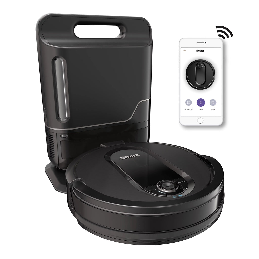 Shark IQ Intelligent Wifi Robot Vacuum Cleaner w/ Self Empty Charger Base, Black