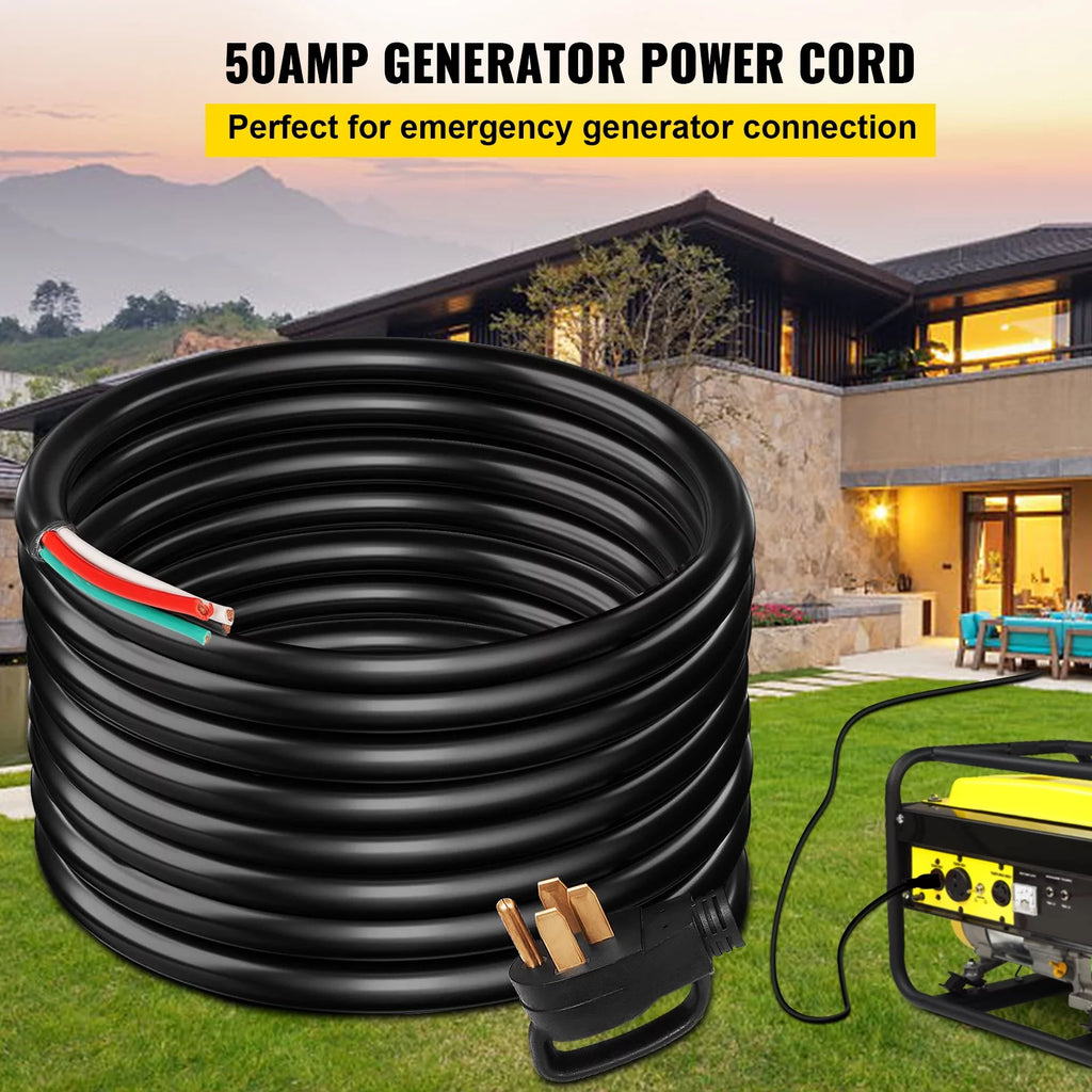 RV Extension Cord 25ft 50Amp, Heavy Duty Generator Cord Y5962