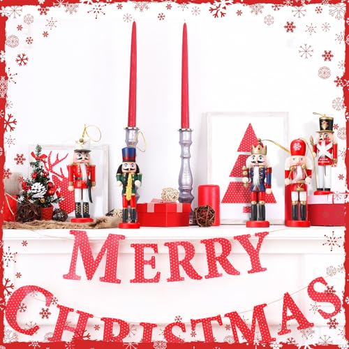 Christmas Nutcracker Ornaments Wooden Hanging Decorations 5 Inch H421
