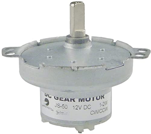 CHANCS JS-50 12V DC Slow Speed Motor CW/CCW Gear Electric Motor Brushed Mini DC Gear Motor