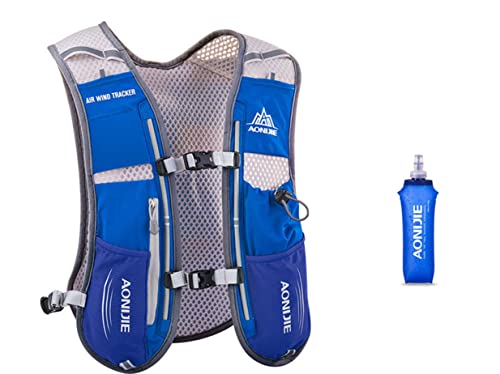 AONIJIE 5L Outdoor Sport Multifunctional Camping Backpack Cycling Running Climbing Hiking Hydration Vest Pack with 500ml Soft Flask
