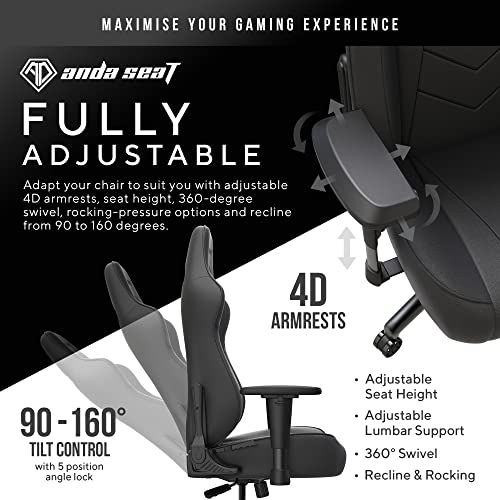 Ergonomic White Leather Gaming Chair with Lumbar and Neck Support N1627