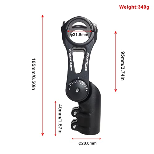 Bike Stem 130 Degree Adjustable 75mm 90mm 130mm for 31.8mm Handlebars V52473