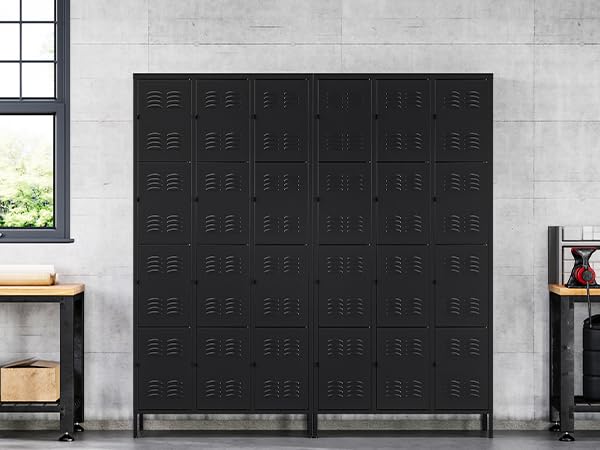 3-Door Blue Steel Storage Locker for Office, School, Gym C68898