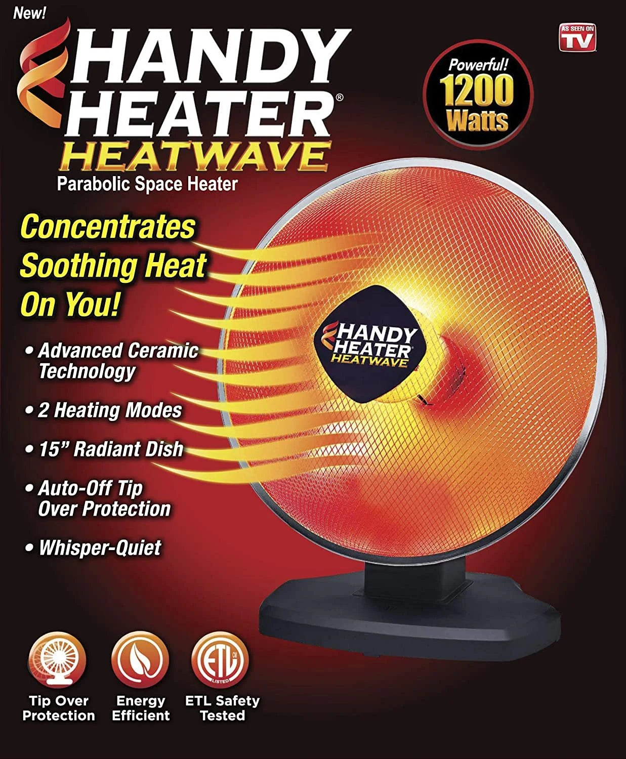 Ceramic Parabolic Electric Space Heater P63999