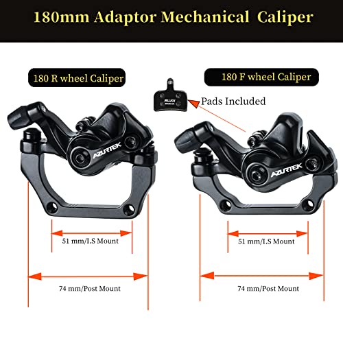 Bike Disc Brake Kit, Aluminum Caliper and Lever, 160mm Rotor B614