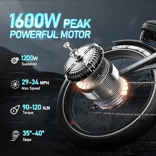 Adult Electric Bike 1200W Dual Motor Fat Tire Long Range S49708