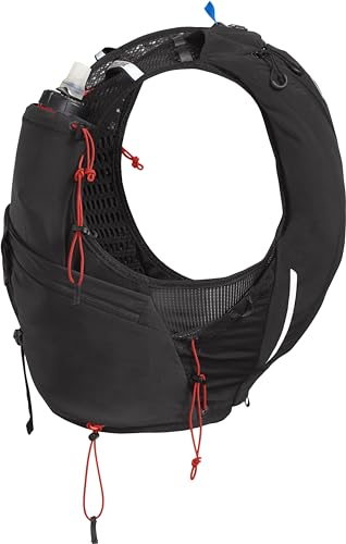 Running Vest with Soft Flask Hydration and Trekking Pole Quiver D732880