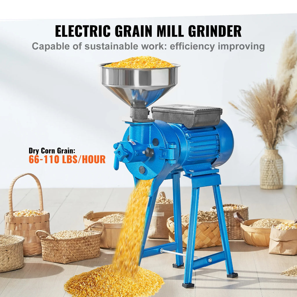 1500W Electric Grain Mill Grinder for Corn Wheat and Spice E6345