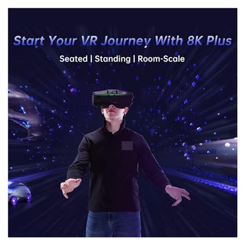 8K PCVR VR Smart Glasses, Dual 4K Virtual Reality Headset S44129