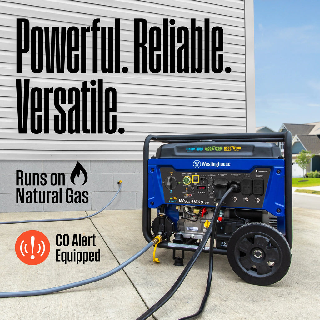 14,500 Watt Tri-Fuel Portable Generator with CO Sensor F999